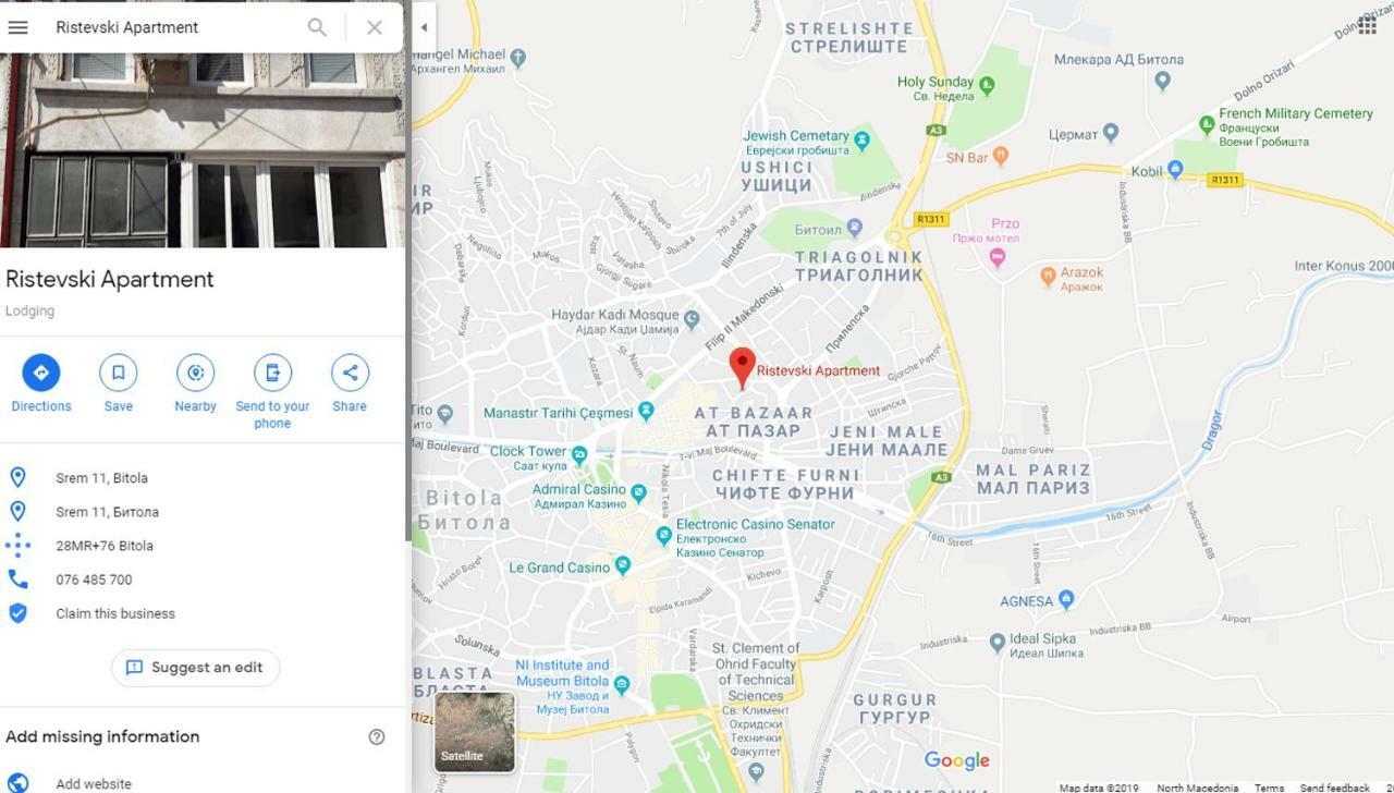 Ristevski Apartment Bitola Kültér fotó